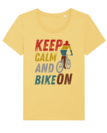 Pentru Ciclisti Tricou mânecă scurtă guler larg fitted Damă Expresser