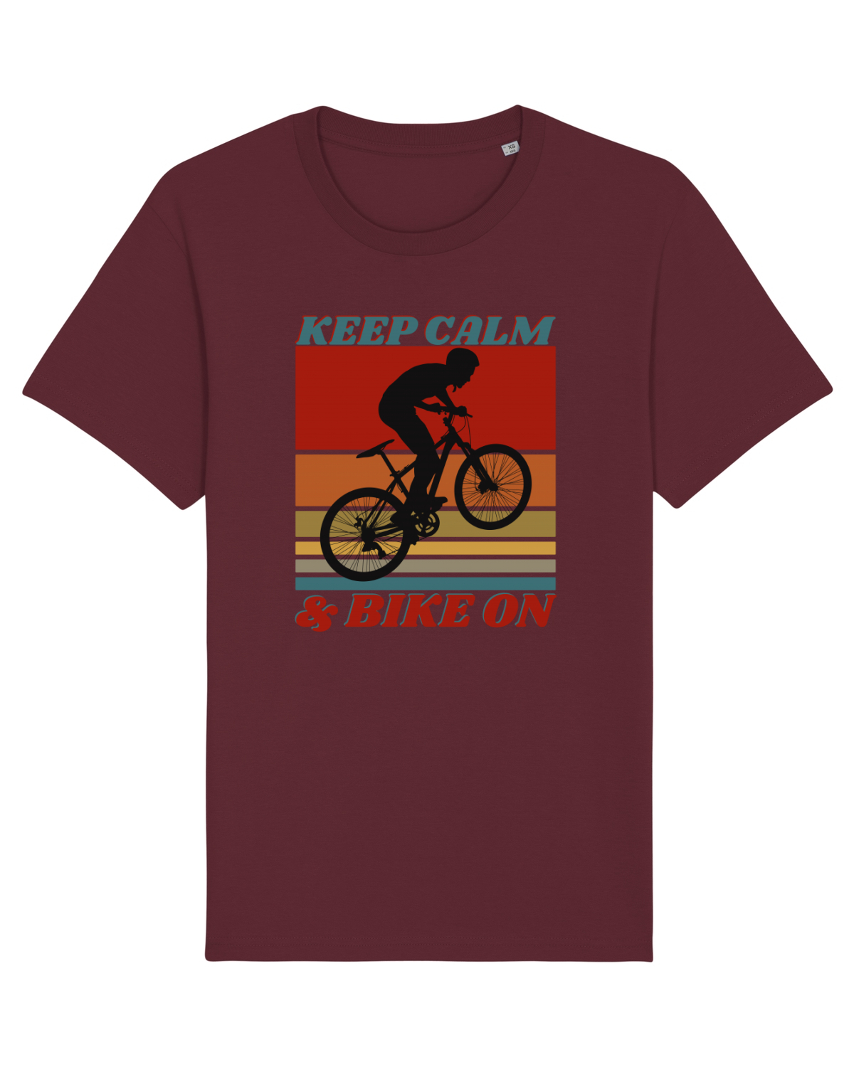 Tricou mânecă scurtă Unisex Rocker Burgundy