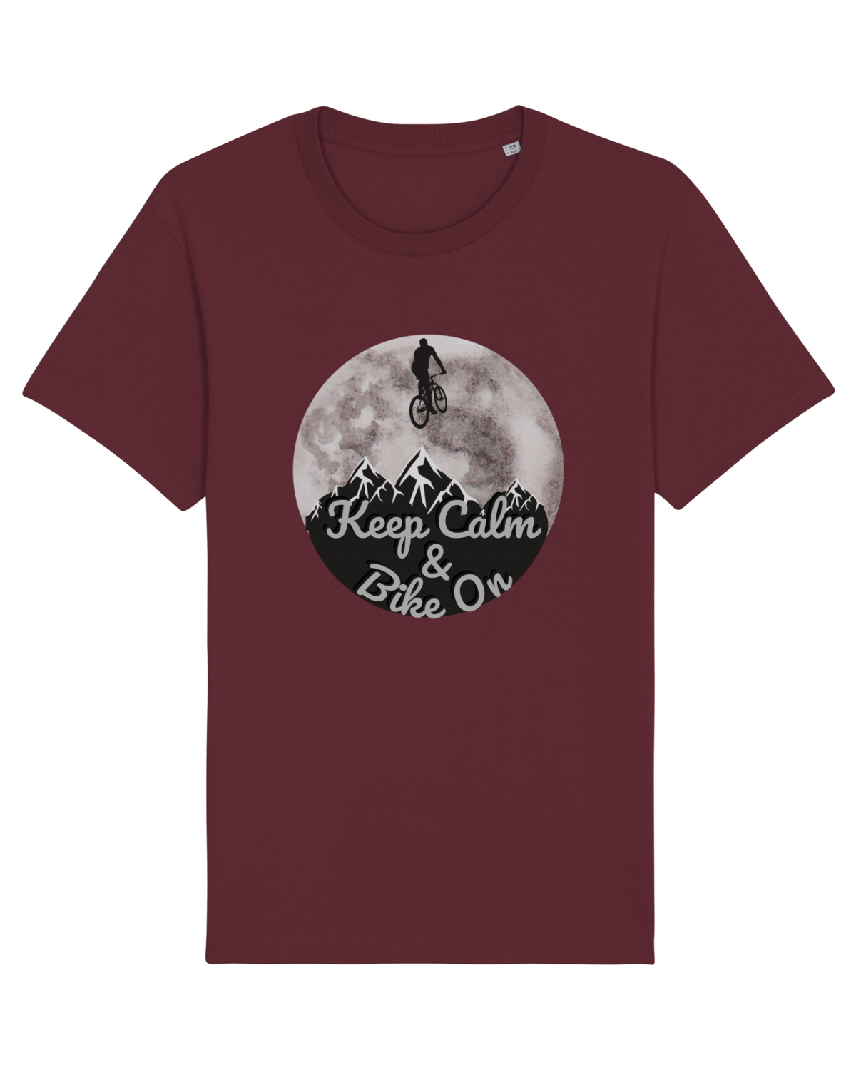 Tricou mânecă scurtă Unisex Rocker Burgundy