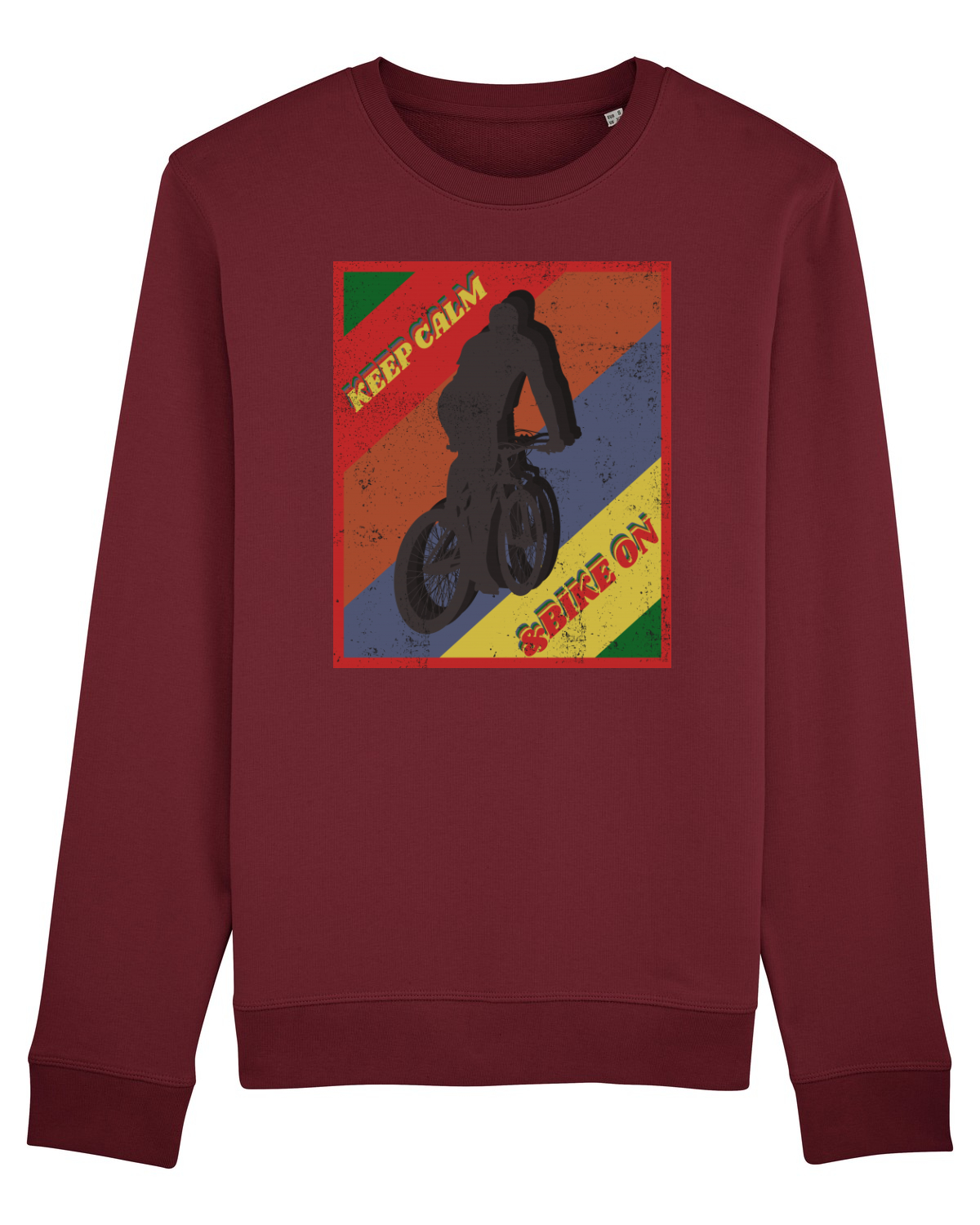 Bluză mânecă lungă Unisex Rise Burgundy