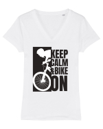 Pentru Ciclisti Tricou mânecă scurtă guler V Damă Evoker