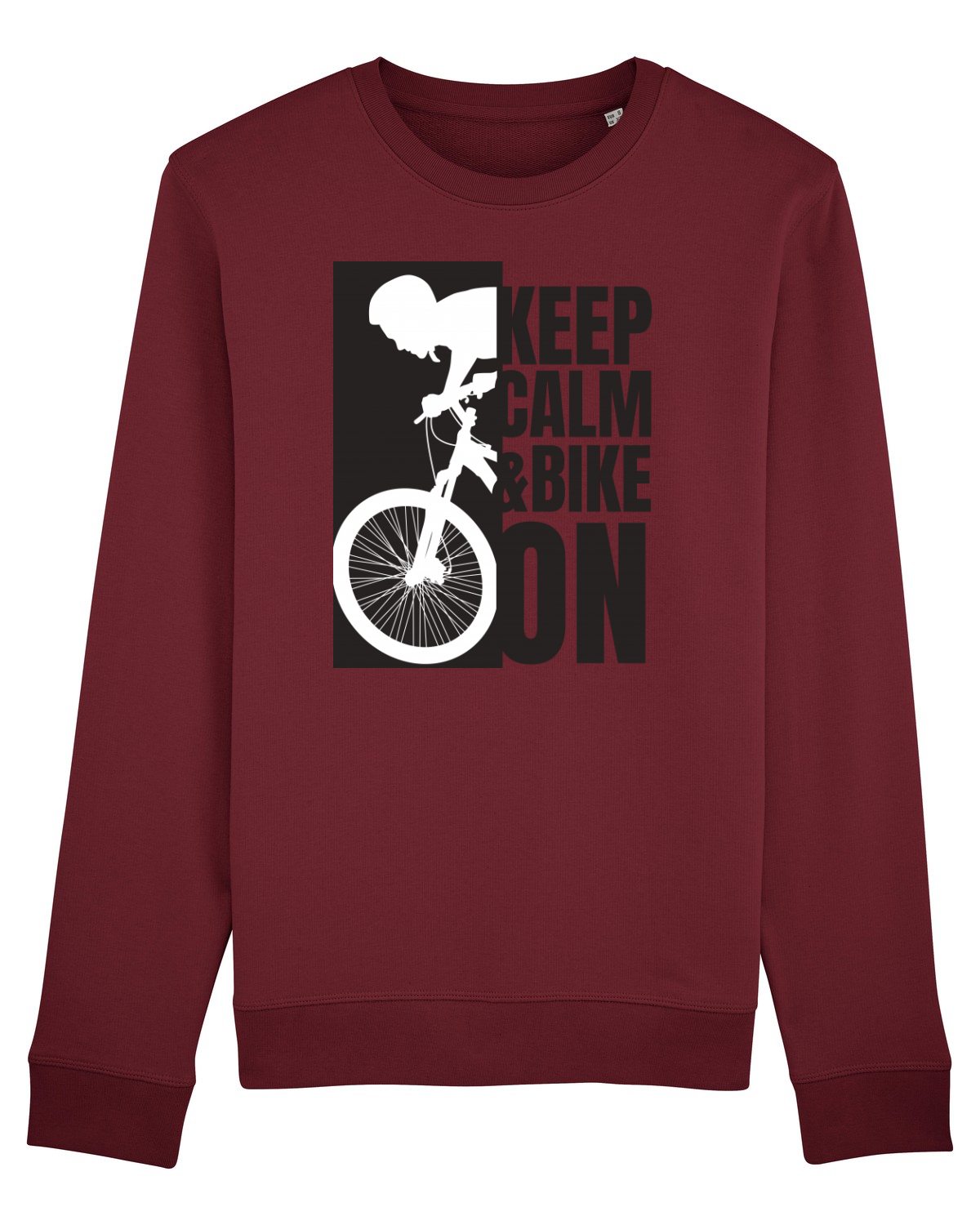 Bluză mânecă lungă Unisex Rise Burgundy