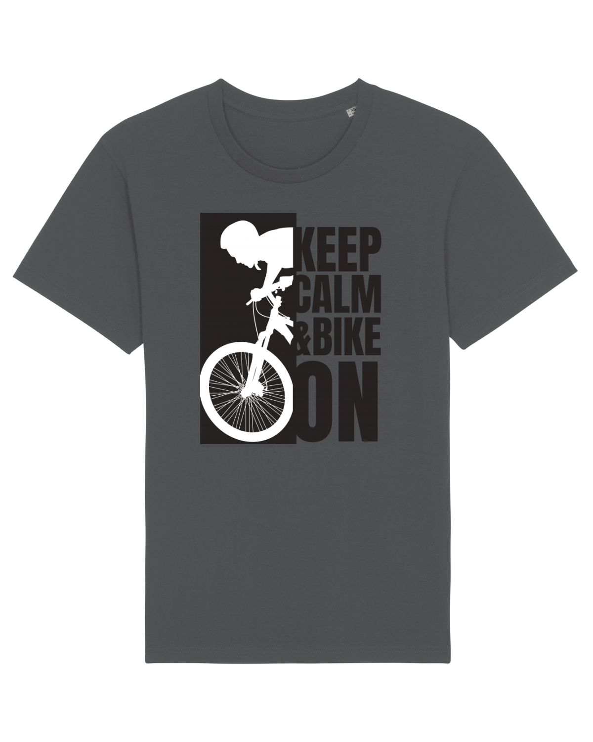 Tricou mânecă scurtă Unisex Rocker Anthracite