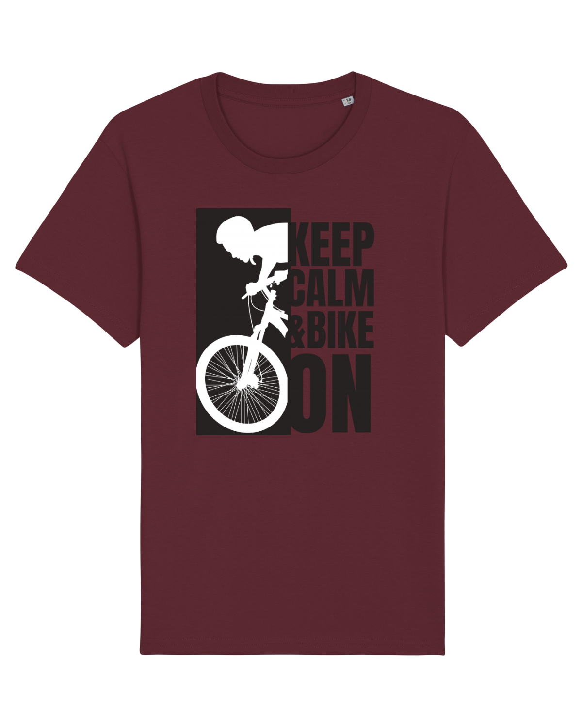 Tricou mânecă scurtă Unisex Rocker Burgundy