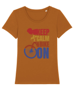 Pentru Ciclisti Tricou mânecă scurtă guler larg fitted Damă Expresser