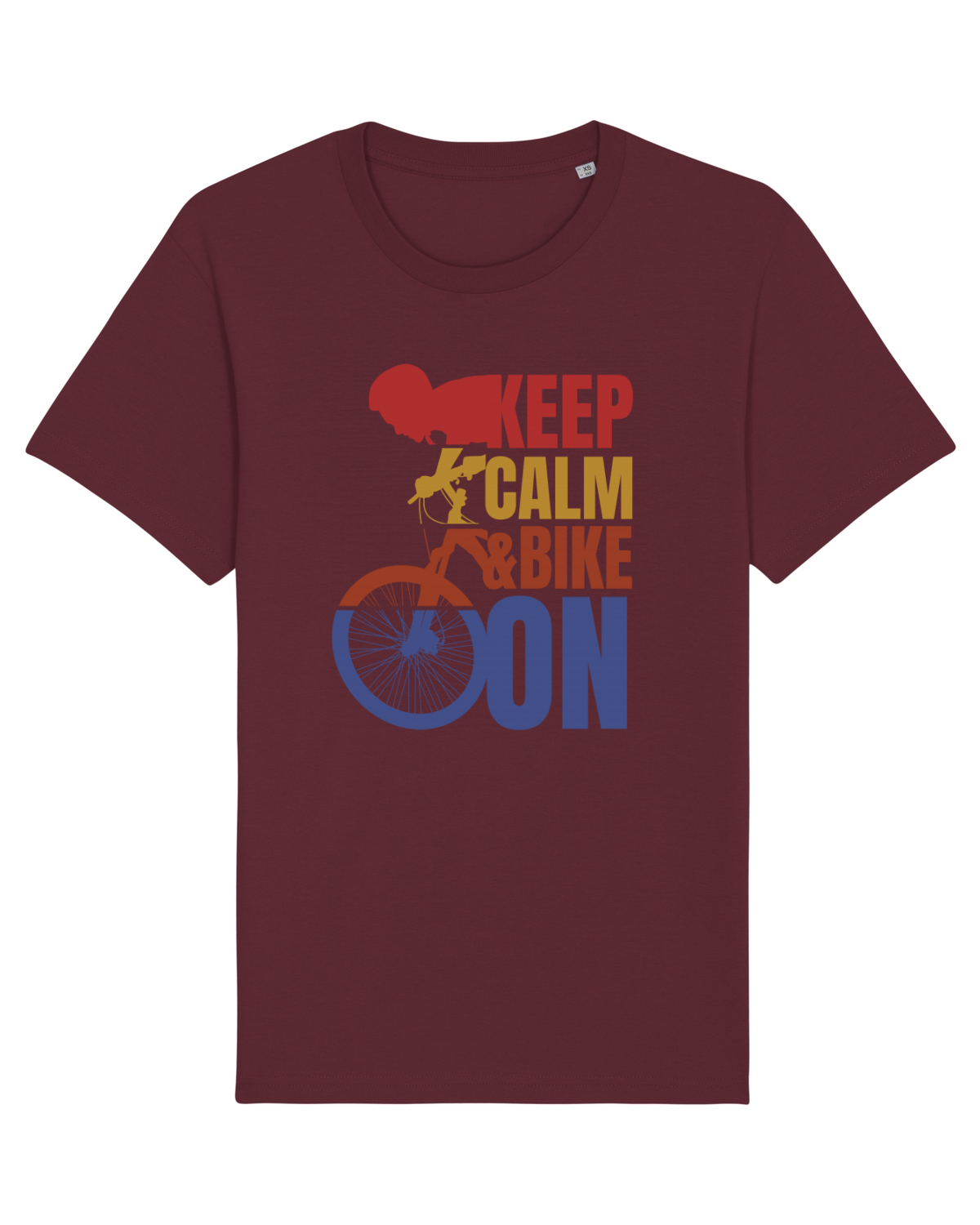 Tricou mânecă scurtă Unisex Rocker Burgundy