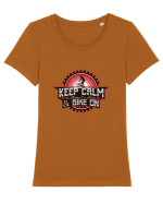 Pentru Ciclisti Tricou mânecă scurtă guler larg fitted Damă Expresser