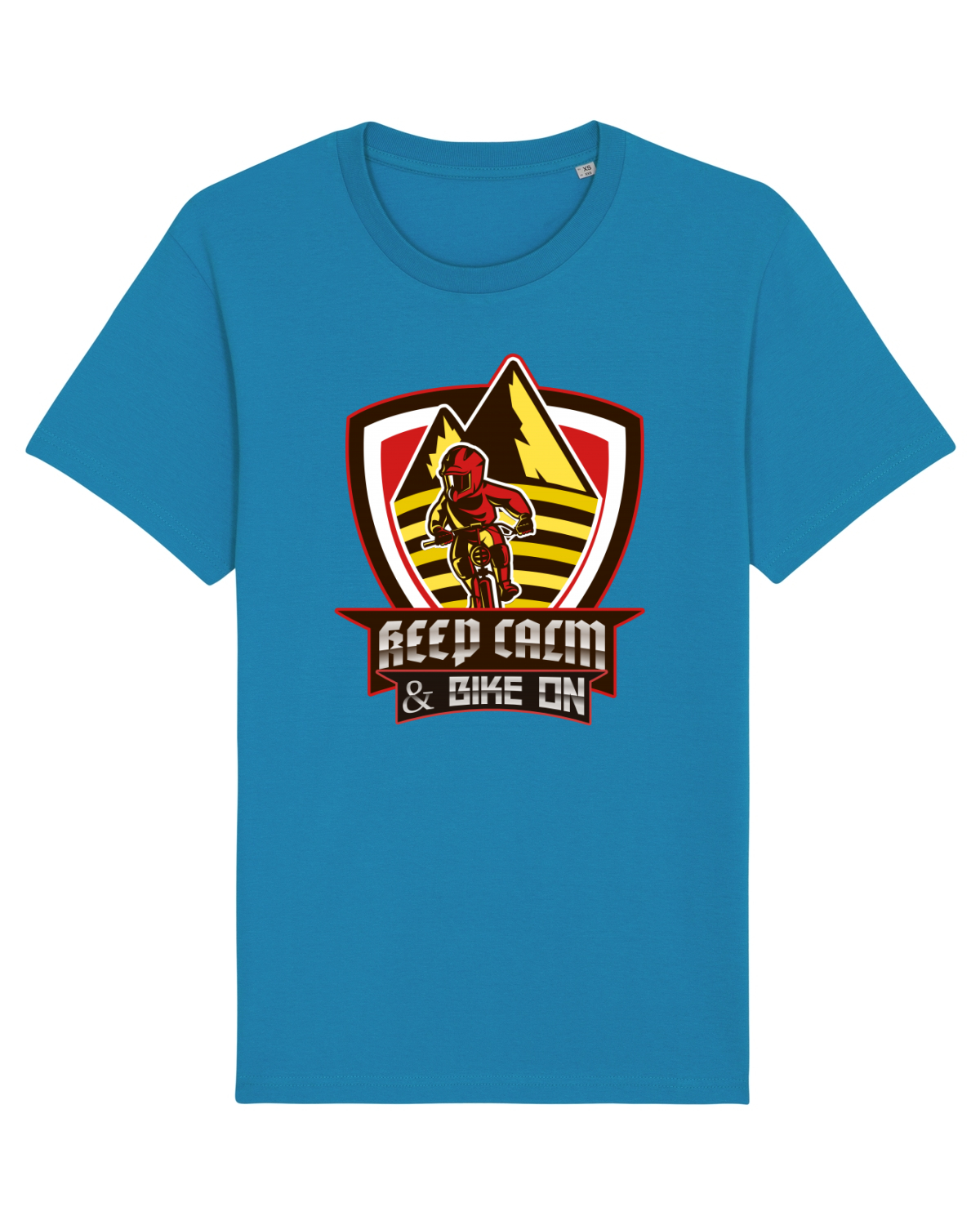 Tricou mânecă scurtă Unisex Rocker Azur