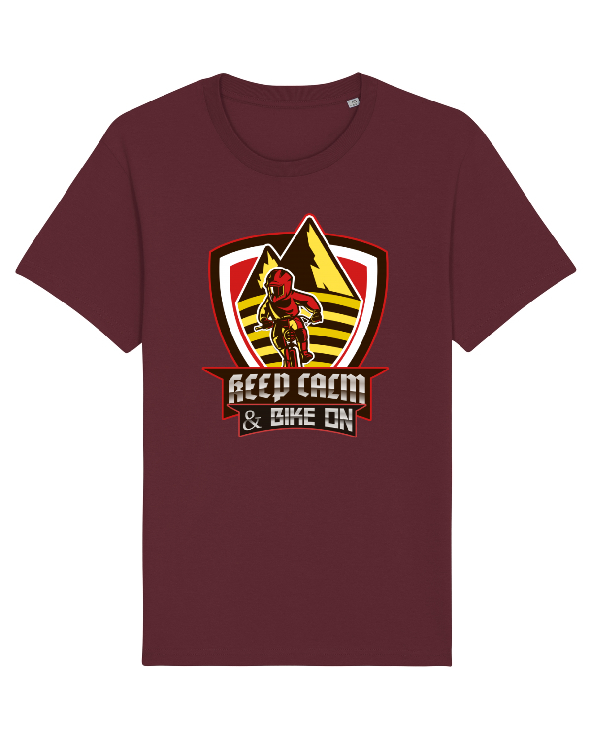 Tricou mânecă scurtă Unisex Rocker Burgundy