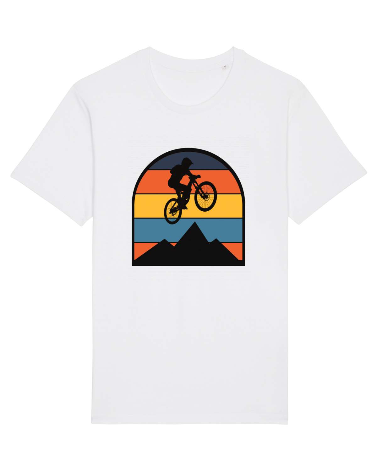 Tricou mânecă scurtă Unisex Rocker White