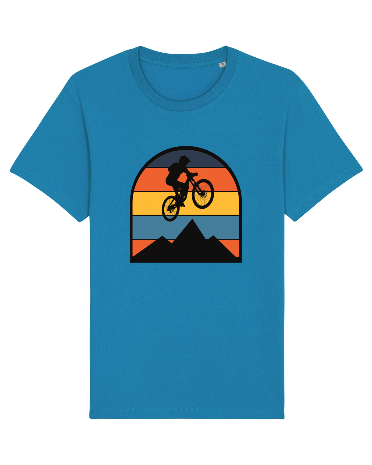 Tricou mânecă scurtă Unisex Rocker Azur