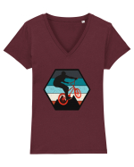 Pentru Ciclisti Tricou mânecă scurtă guler V Damă Evoker
