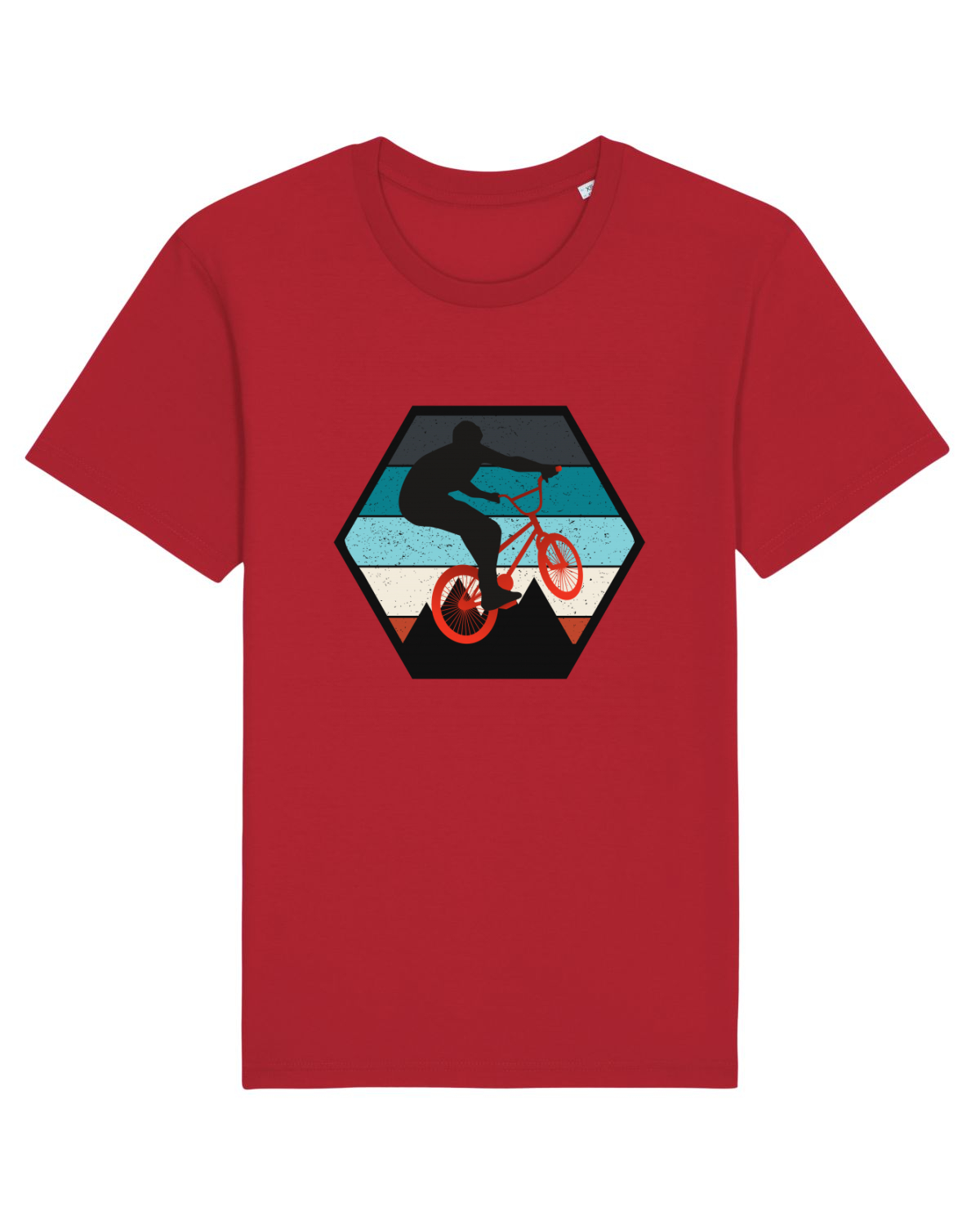 Tricou mânecă scurtă Unisex Rocker Red