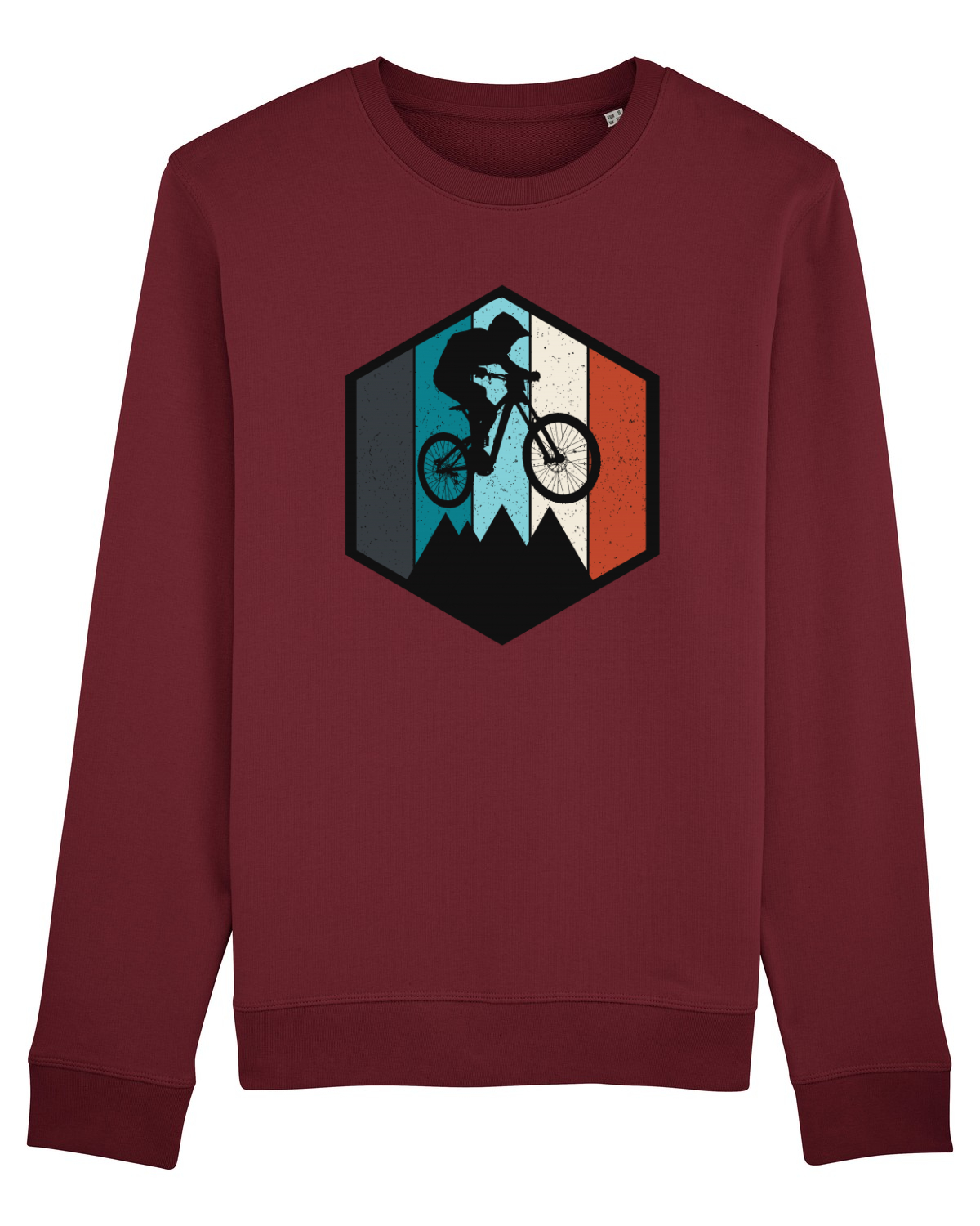 Bluză mânecă lungă Unisex Rise Burgundy
