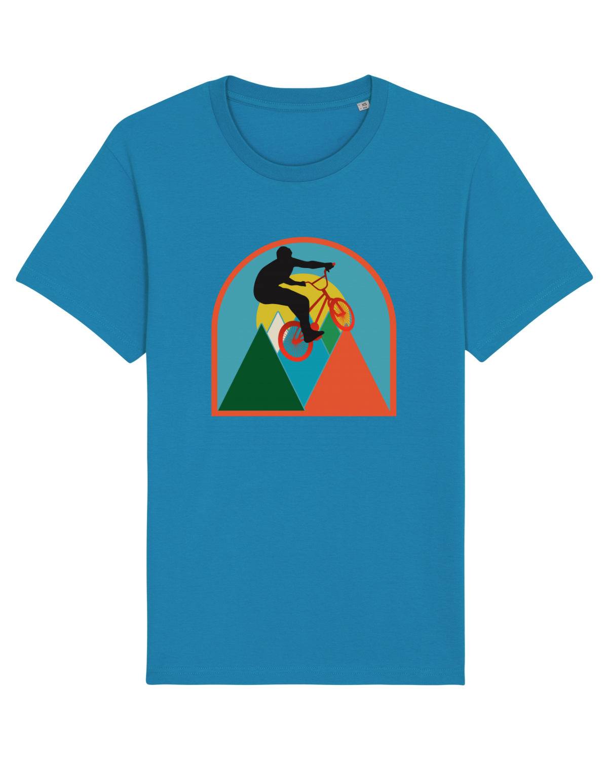 Tricou mânecă scurtă Unisex Rocker Azur