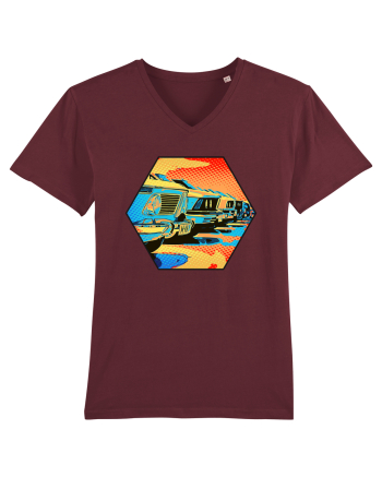 Masina Retro Vintage Burgundy