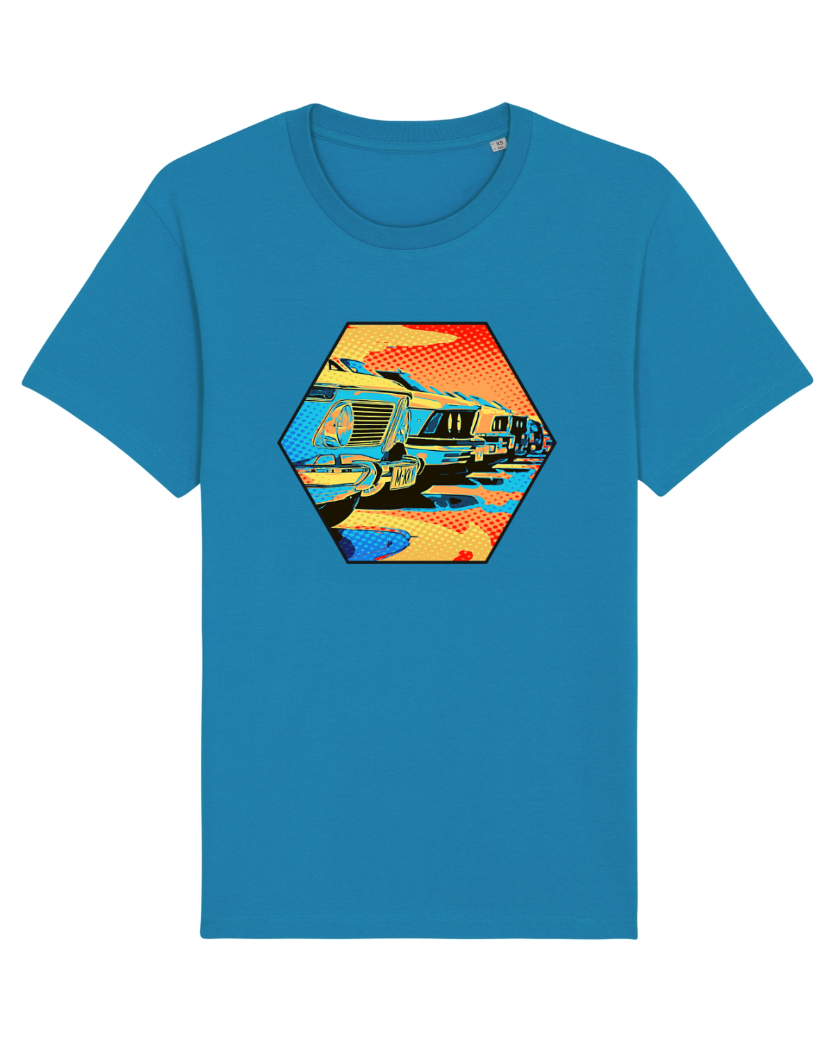 Tricou mânecă scurtă Unisex Rocker Azur