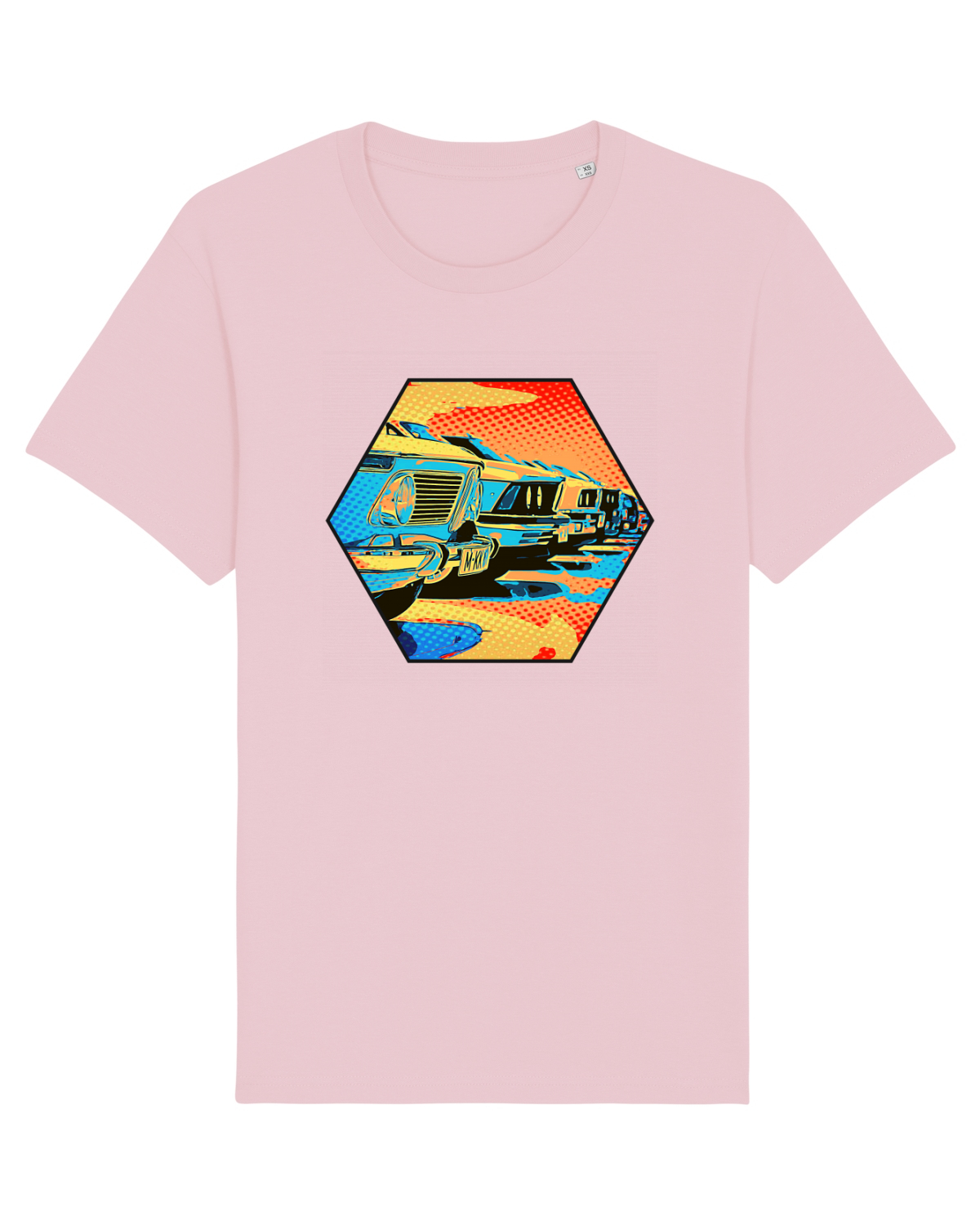 Tricou mânecă scurtă Unisex Rocker Cotton Pink