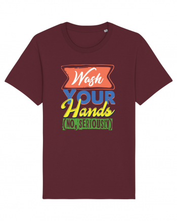 Wash your hands Burgundy