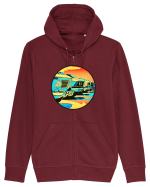 Masina Retro Vintage Hanorac cu fermoar Unisex Connector