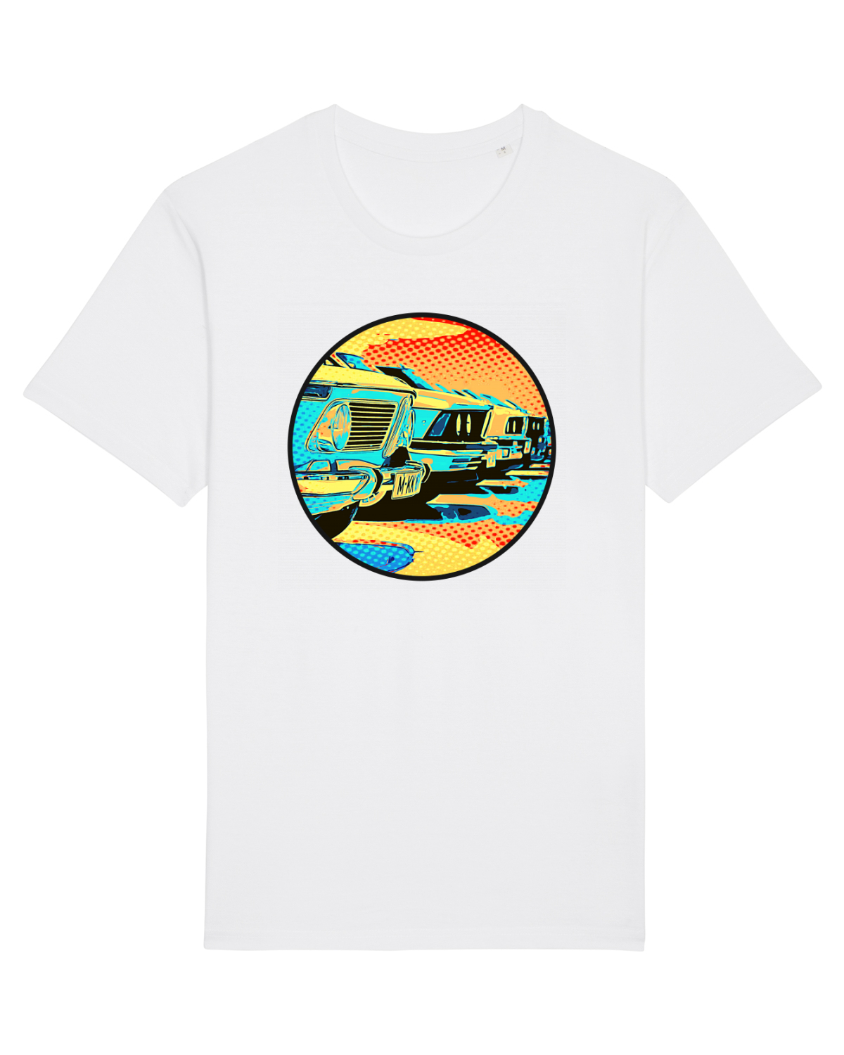 Tricou mânecă scurtă Unisex Rocker White