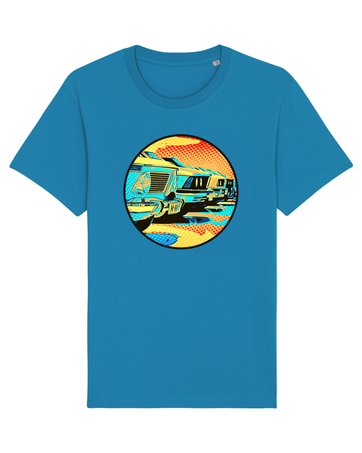 Tricou mânecă scurtă Unisex Rocker Azur