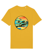 Masina Retro Vintage Tricou mânecă scurtă Unisex Rocker