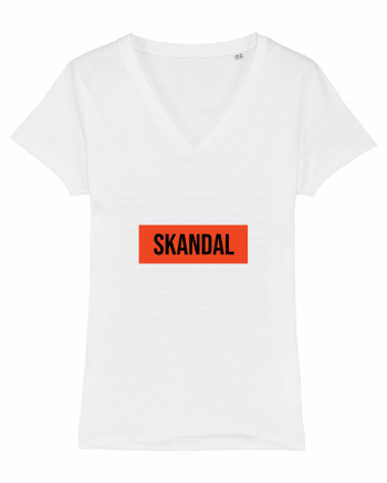 SKANDAL  - Tricou Cool Unisex White