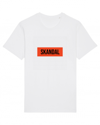 SKANDAL  - Tricou Cool Unisex White
