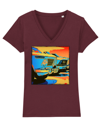 Masina Retro Vintage Burgundy