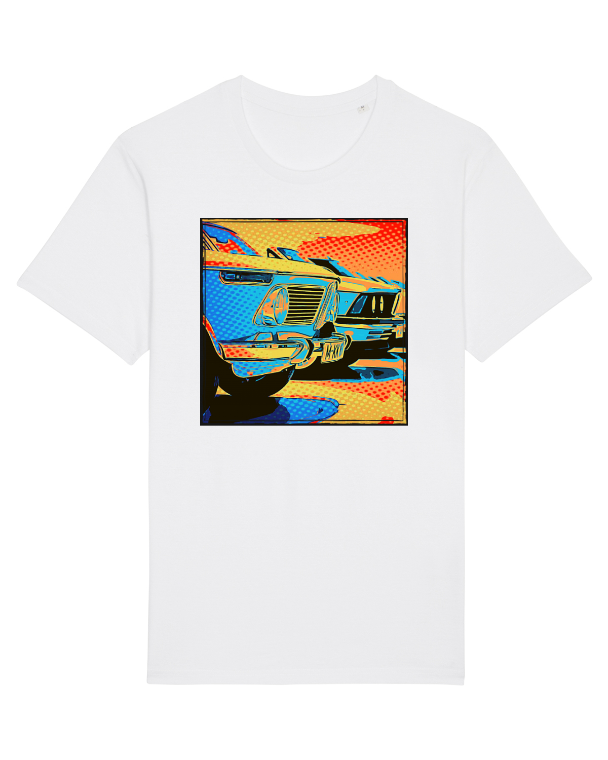 Tricou mânecă scurtă Unisex Rocker White