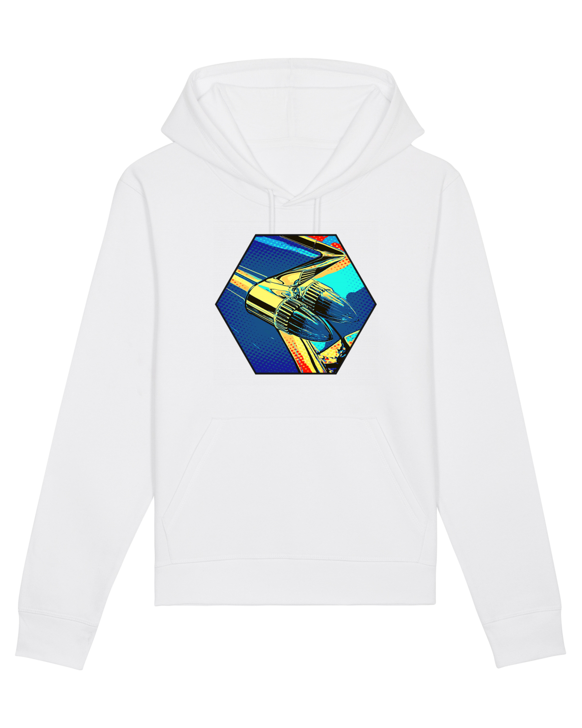 Hanorac Unisex Drummer White