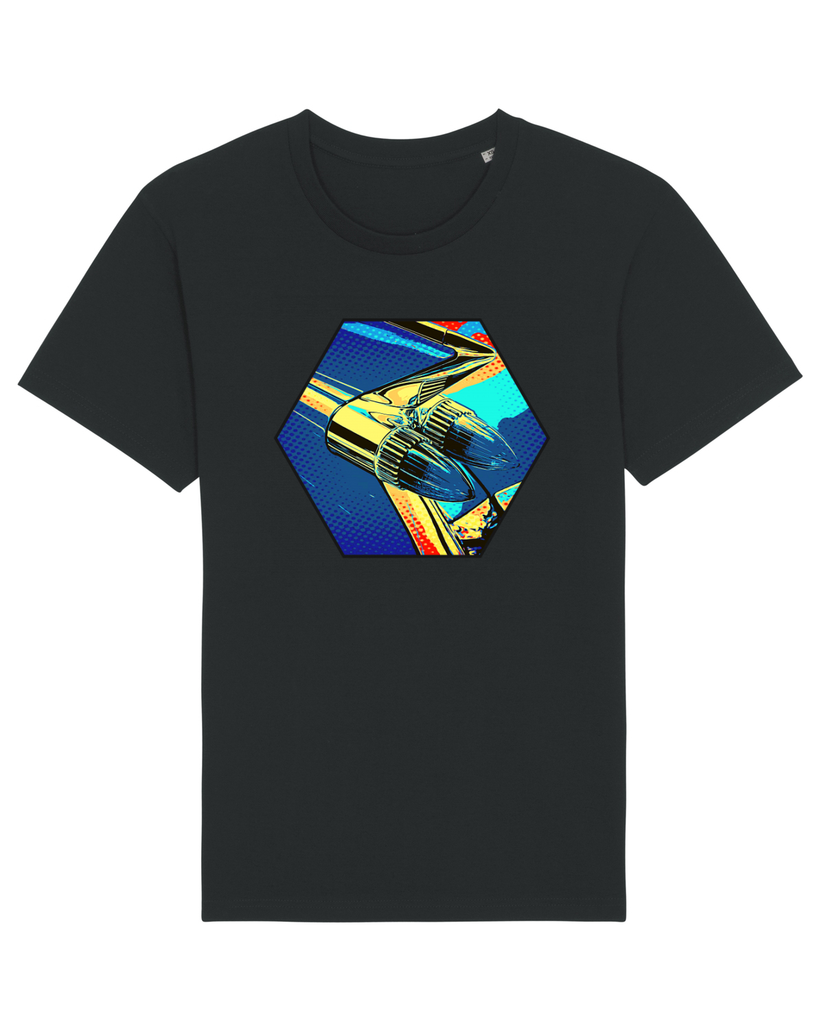 Tricou mânecă scurtă Unisex Rocker Black