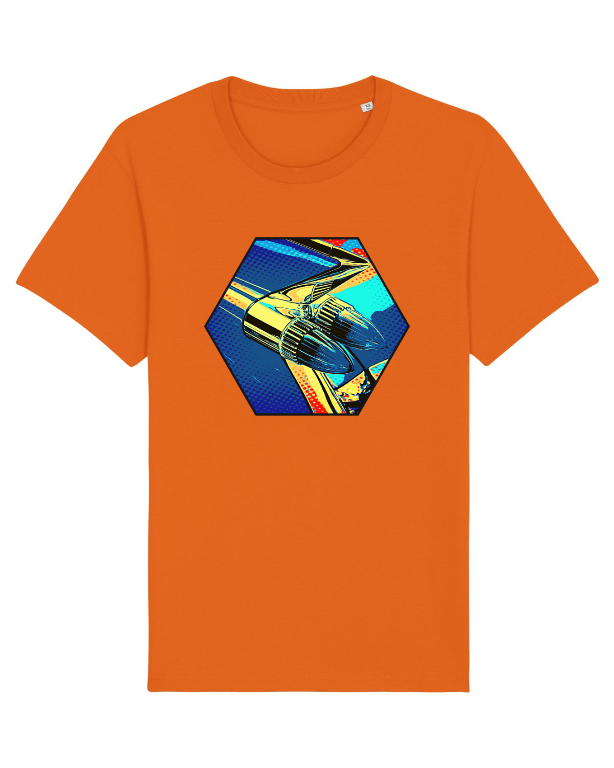 Tricou mânecă scurtă Unisex Rocker Bright Orange
