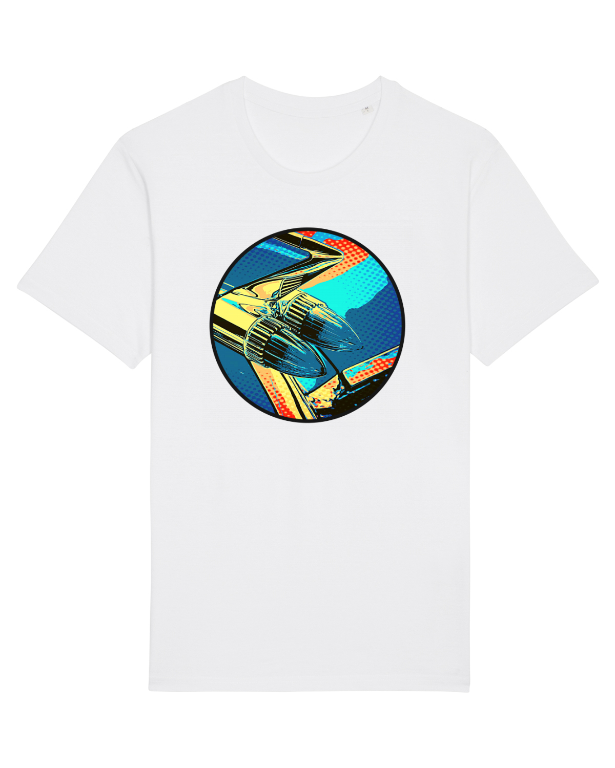Tricou mânecă scurtă Unisex Rocker White