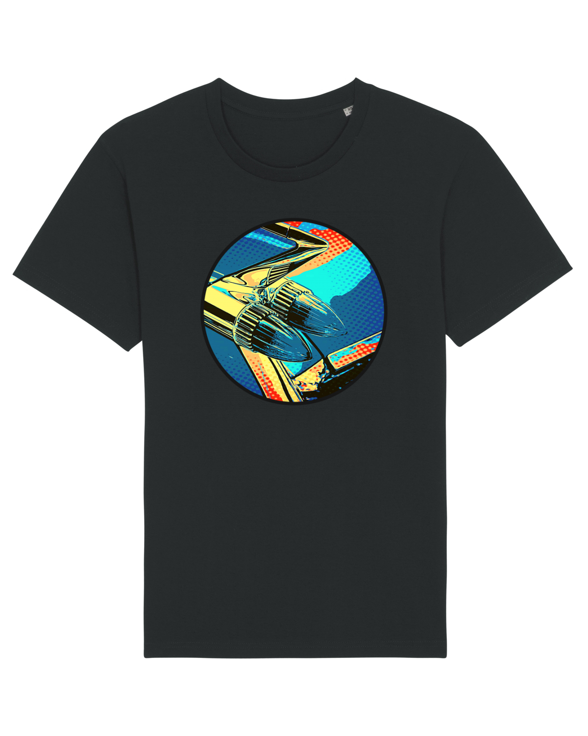 Tricou mânecă scurtă Unisex Rocker Black