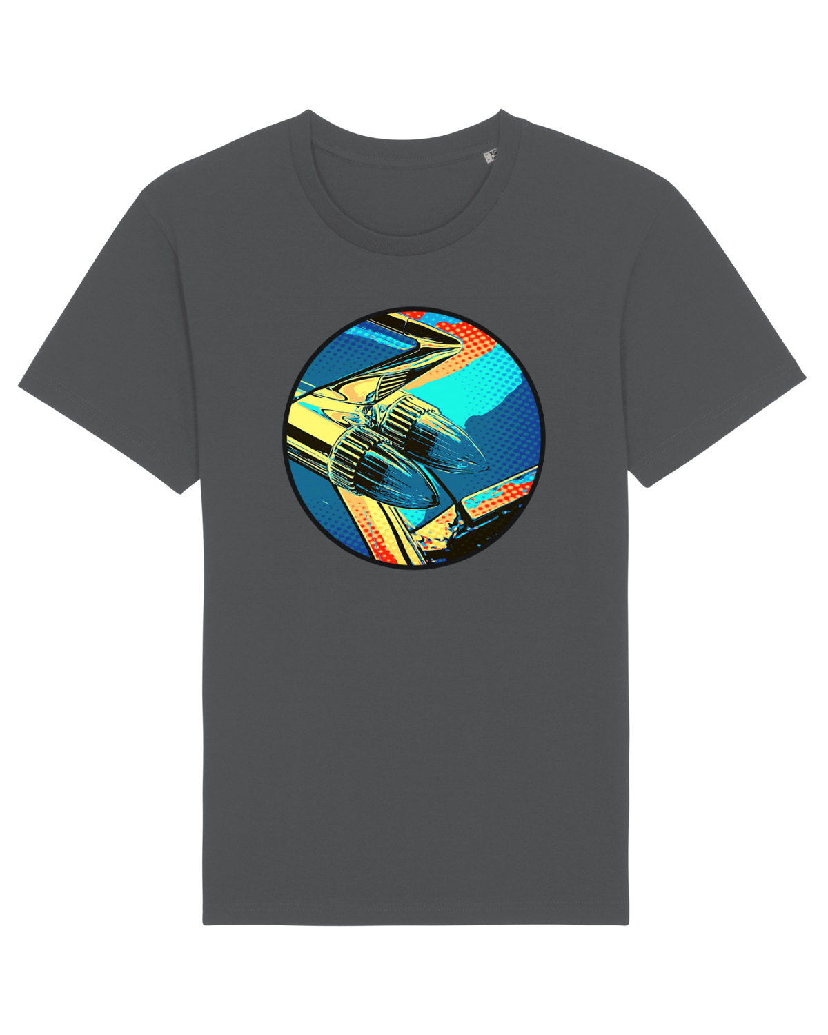 Tricou mânecă scurtă Unisex Rocker Anthracite