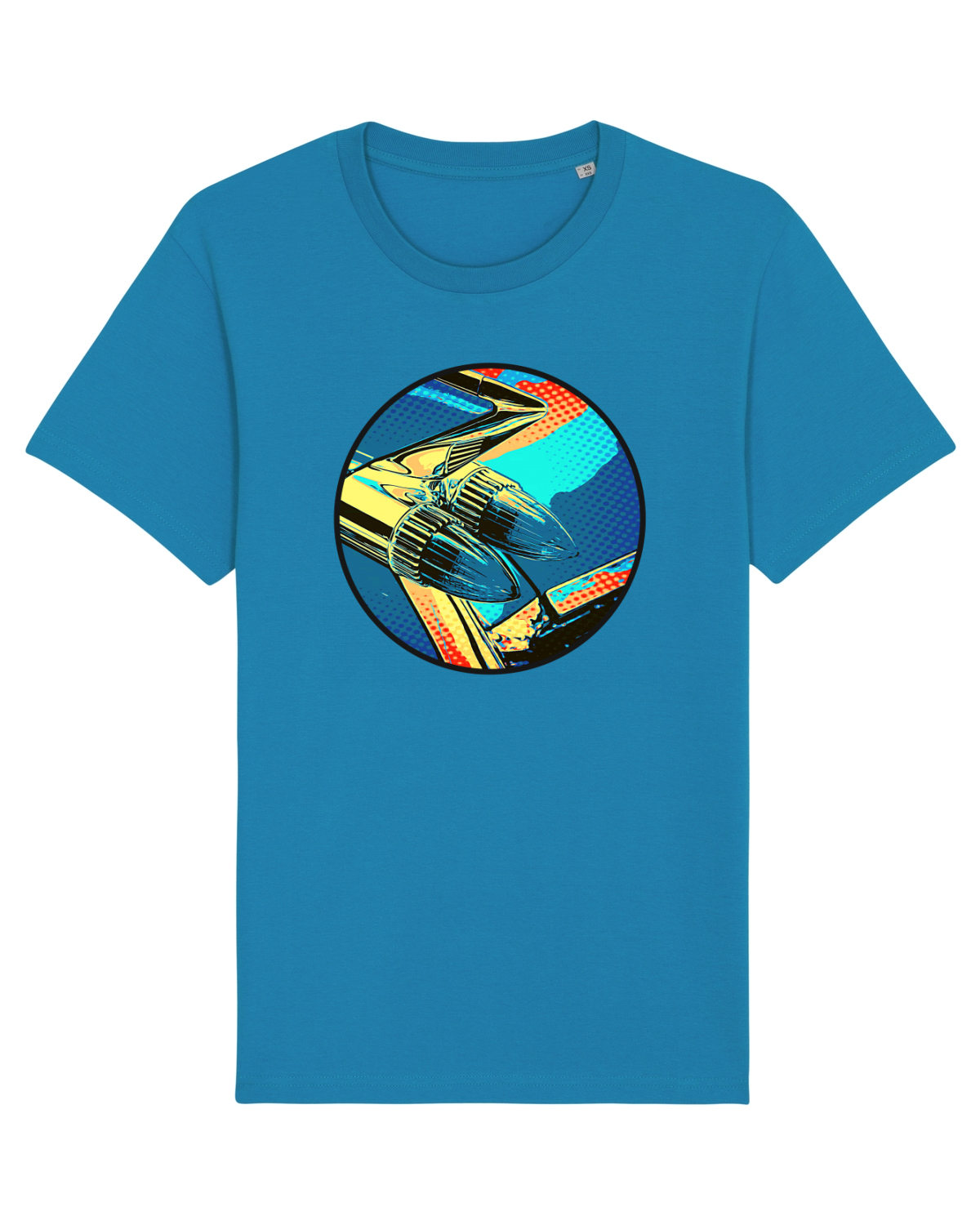 Tricou mânecă scurtă Unisex Rocker Azur