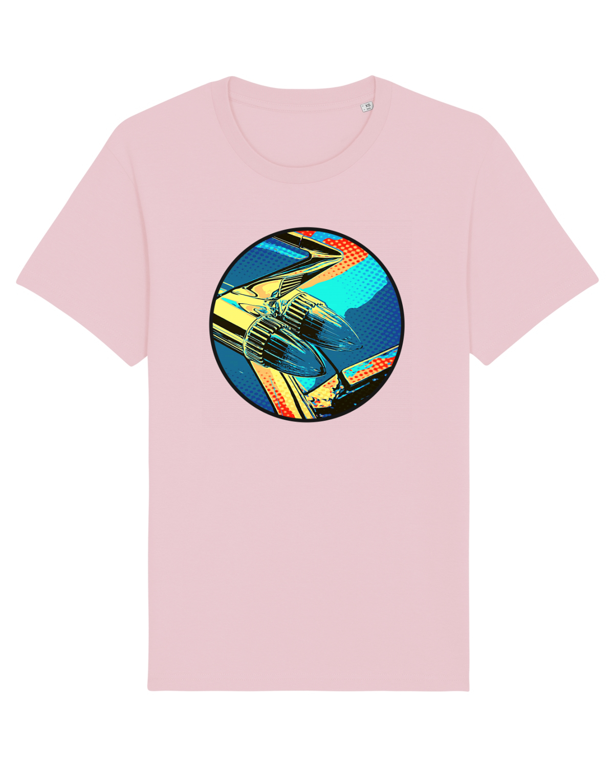 Tricou mânecă scurtă Unisex Rocker Cotton Pink