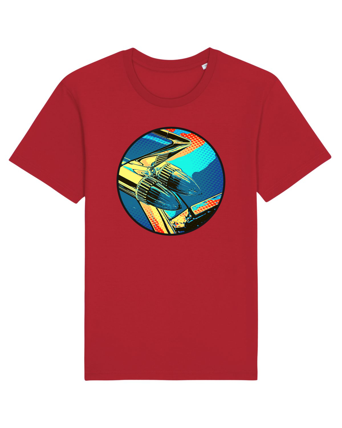 Tricou mânecă scurtă Unisex Rocker Red