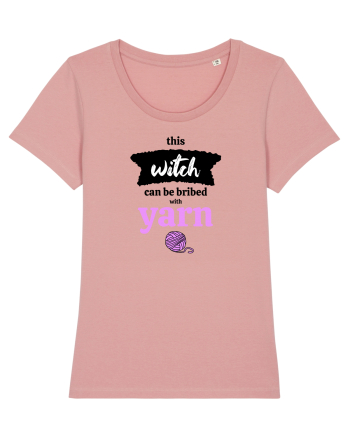 This Witch can be bribed with yarn. (ghem roz) Canyon Pink