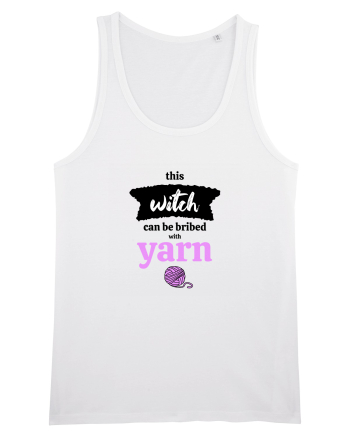 This Witch can be bribed with yarn. (ghem roz) White