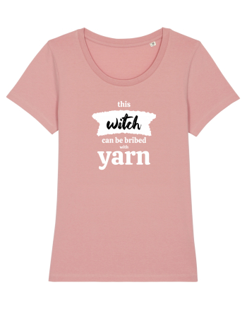This Witch can be bribed with yarn. (alb) Canyon Pink