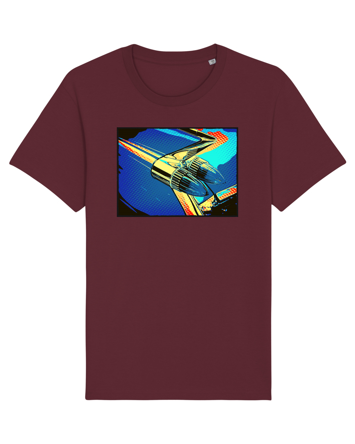 Tricou mânecă scurtă Unisex Rocker Burgundy