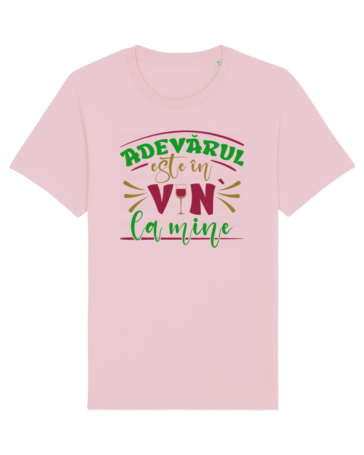 Tricou mânecă scurtă Unisex Rocker Cotton Pink
