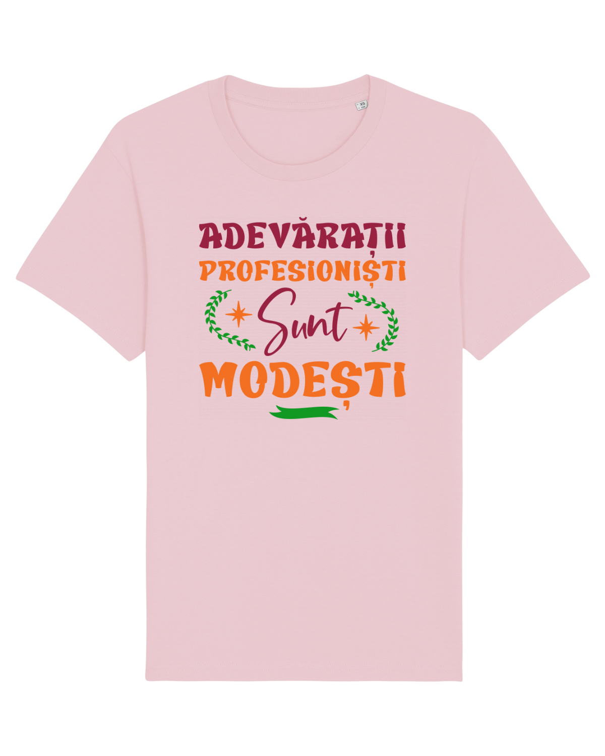 Tricou mânecă scurtă Unisex Rocker Cotton Pink