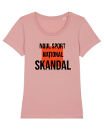 SKANDAL - Noul sport national! Tricou mânecă scurtă guler larg fitted Damă Expresser