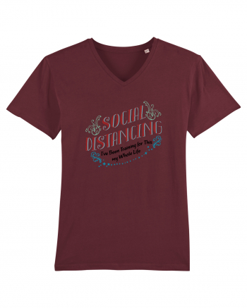 Social Distancing Training Burgundy