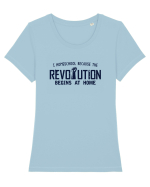 Homeschool revolution Tricou mânecă scurtă guler larg fitted Damă Expresser