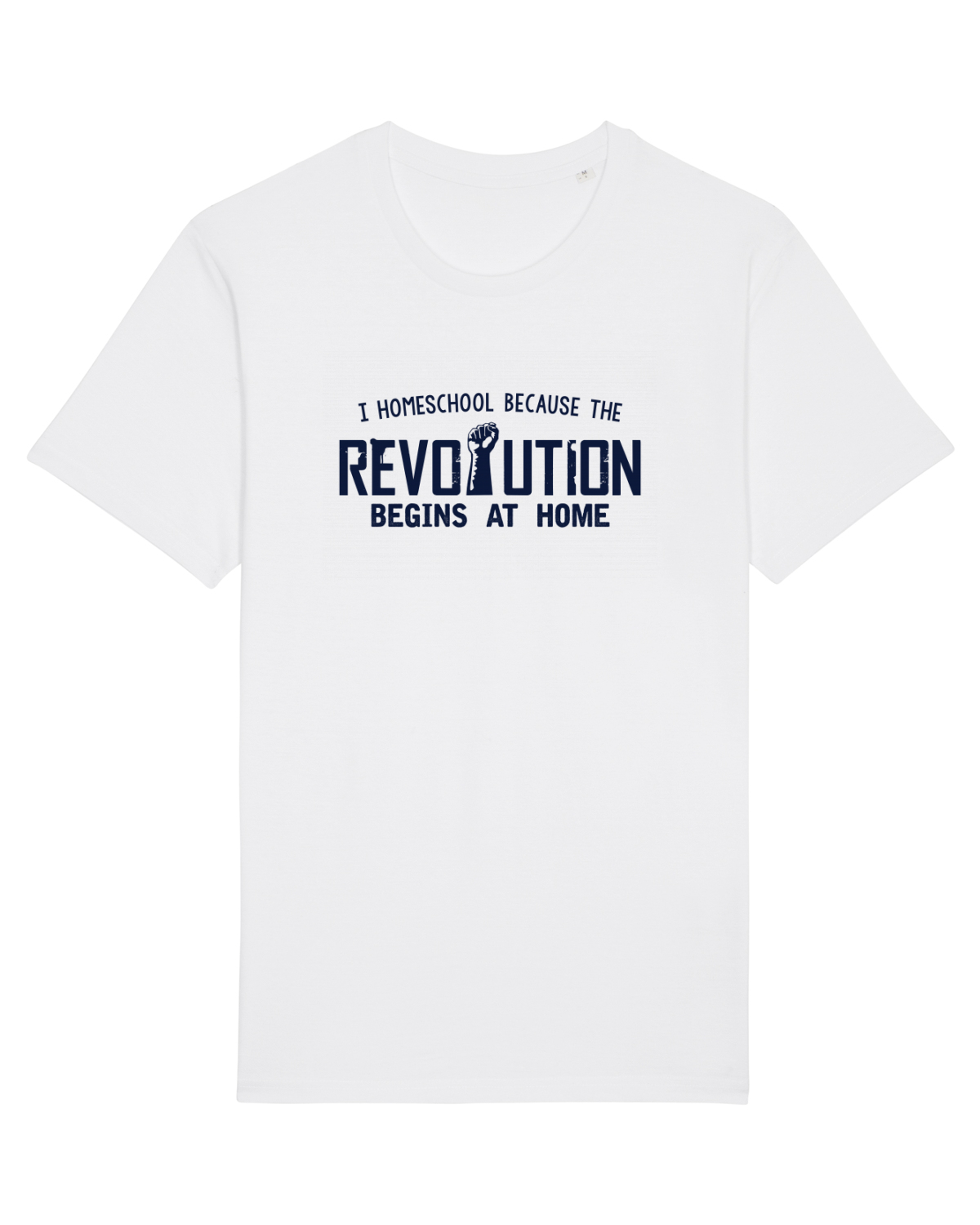 Tricou mânecă scurtă Unisex Rocker White